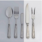 Dinasty Pewter Carving Set  Care & Use:  Dishwasher safe, low heat, scent-free liquid detergent.



